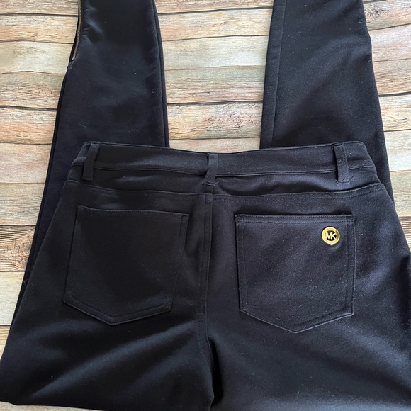 Michael MIchael Kors Black Skinny Leg Pants with Ankle Zippers SIze 4 - Picture 10 of 10
